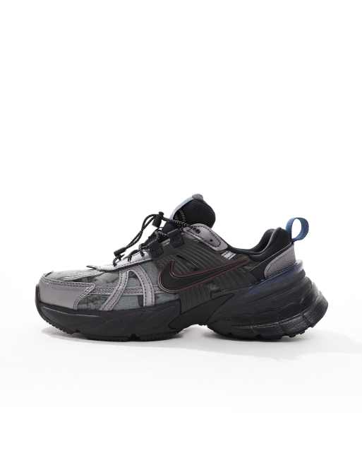 ★NIKE V2K Run llic Black★ Nike V2K Run Black Dark Smoke Grey - Secured Stuff