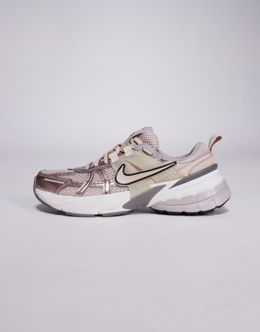 Nike V2K Run sneakers in beige