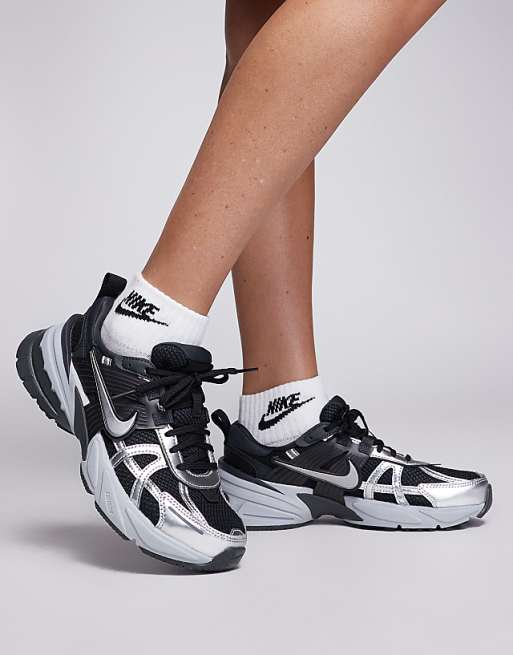 Nike V2K Run sneakers in black and gray | ASOS Nike V2K Run sneakers in black and gray | ASOS