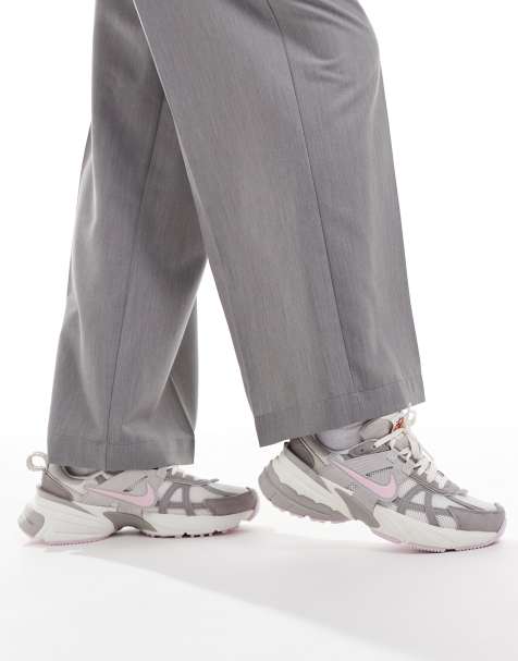 Nike V2K Run sneakers in gray and pink - view 1