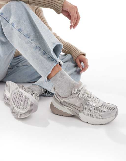 Nike V2K Run sneakers in light brown