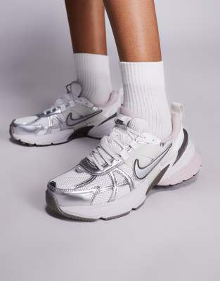 Nike V2k Run Sneakers In Silver