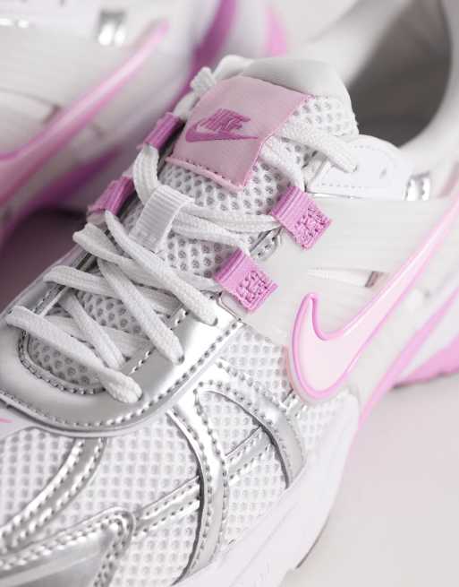 Nike V2K Run sneakers in pink and white | ASOS