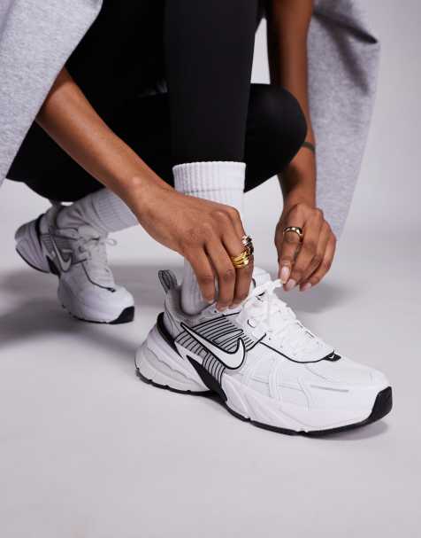 Nike V2K Run sneakers in white and black - view 1