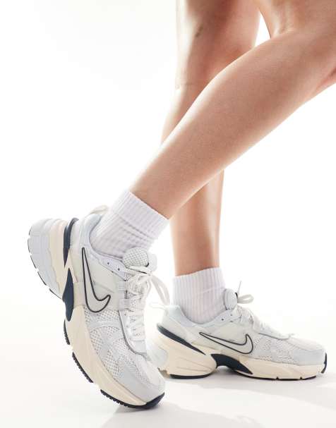 Nike V2K Run sneakers in white and navy - view 1