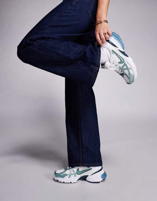 Nike V2K Run sneakers in white & blue, 5 of 5