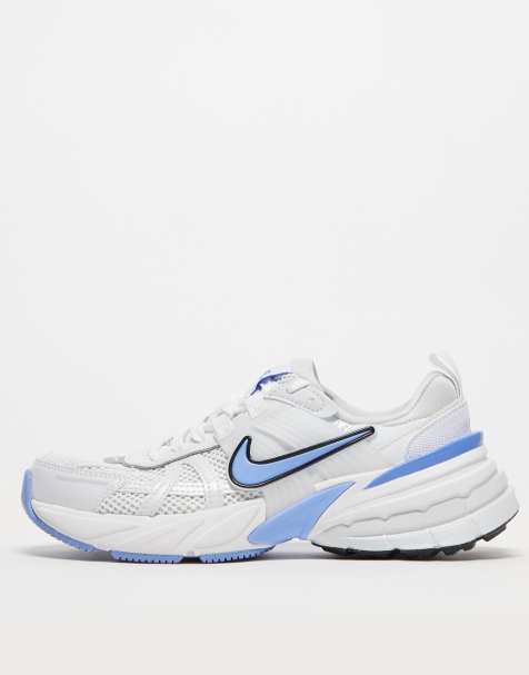Nike V2K Run unisex trainers in white and blue - view 1