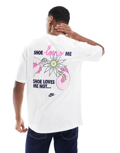 Nike Valentines day graphic T-shirt in white - view 1