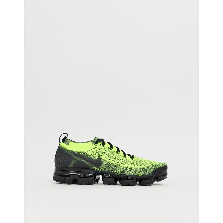 Nike running vapormax flyknit 2 racer og trainers sales in yellow