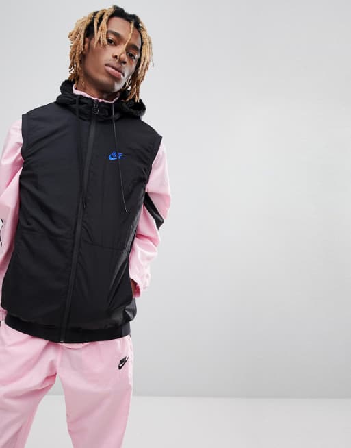 Nike Vaporwave Gilet sans manches r versible en polaire avec capuche Noir