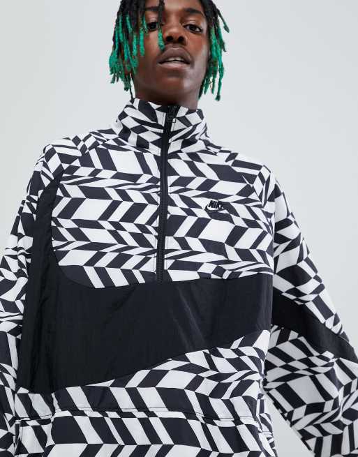 Nike vaporwave woven store half zip jacket