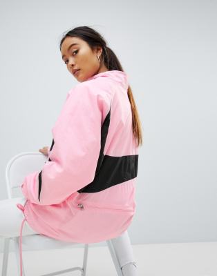 nike vaporwave joggers with large swoosh in pink