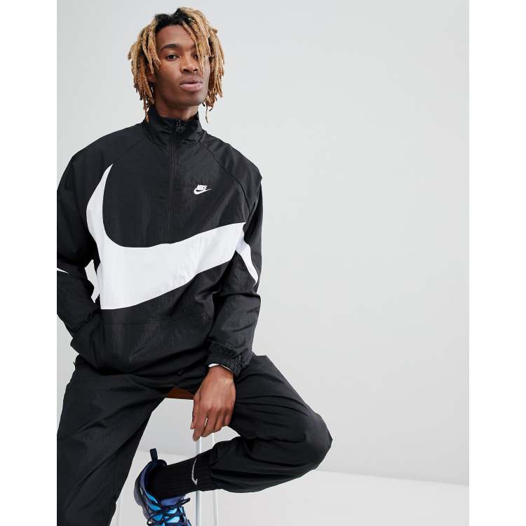 Nike big check on sale windbreaker