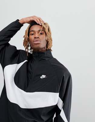 nike big swoosh half zip