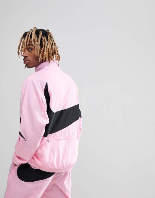 Pink half zip windbreaker sale