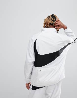 nike swoosh half zip woven jacket