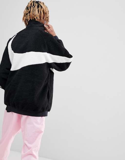 Nike vaporwave reversible swoosh best sale fleece full zip jacket