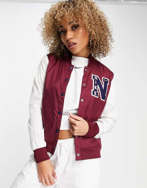 Nike best sale maroon jacket