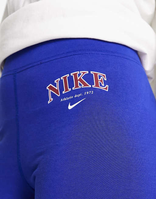 Nike Varsity leggings in royal blue