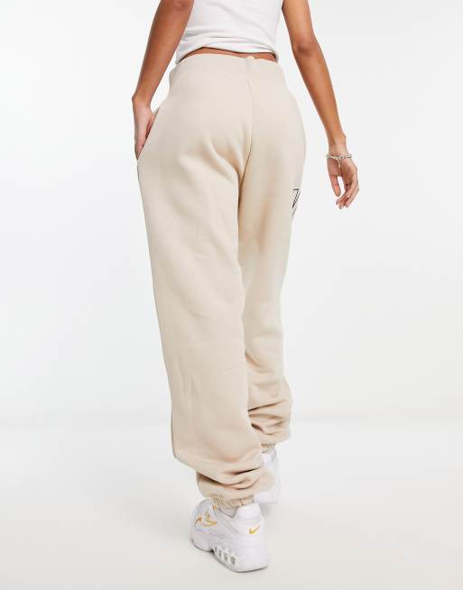 Nike Mini Swoosh Oversized Light Beige Sweatpants