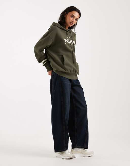 Nike – Varsity Phoenix Fleece – Kakifärgad huvtröja i oversize, 2 av 4