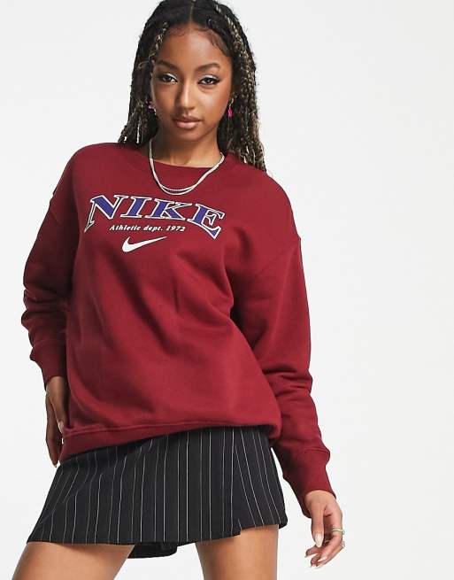 Nike varsity sweatshirt on sale dress