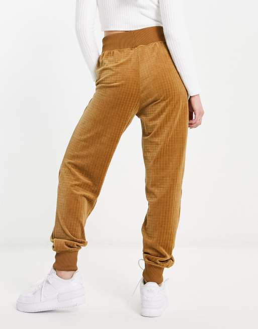 Womens Yellow Gold Aztec 80s Style Tapered Sweatpants