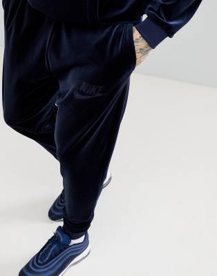 nike velour tracksuit mens