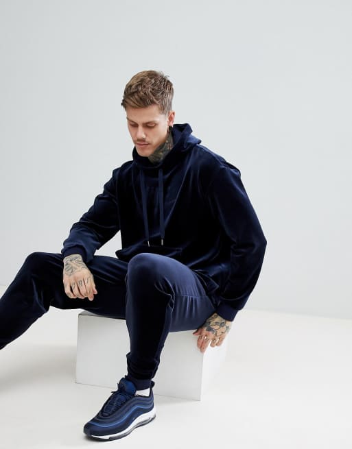 Nike velvet shop tracksuit mens