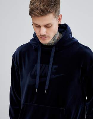 nike velour overhead hoodie