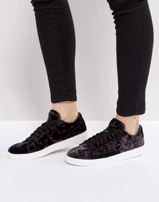 Nike Velvet Blazer Trainers In Black |