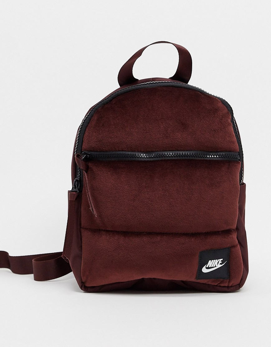 Nike velvet mini backpack in burgandy-Purple