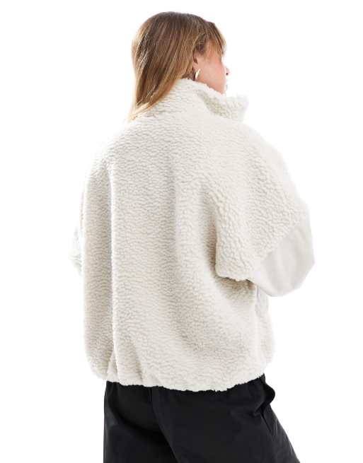 Nike Veste en imitation peau de mouton Beige ASOS