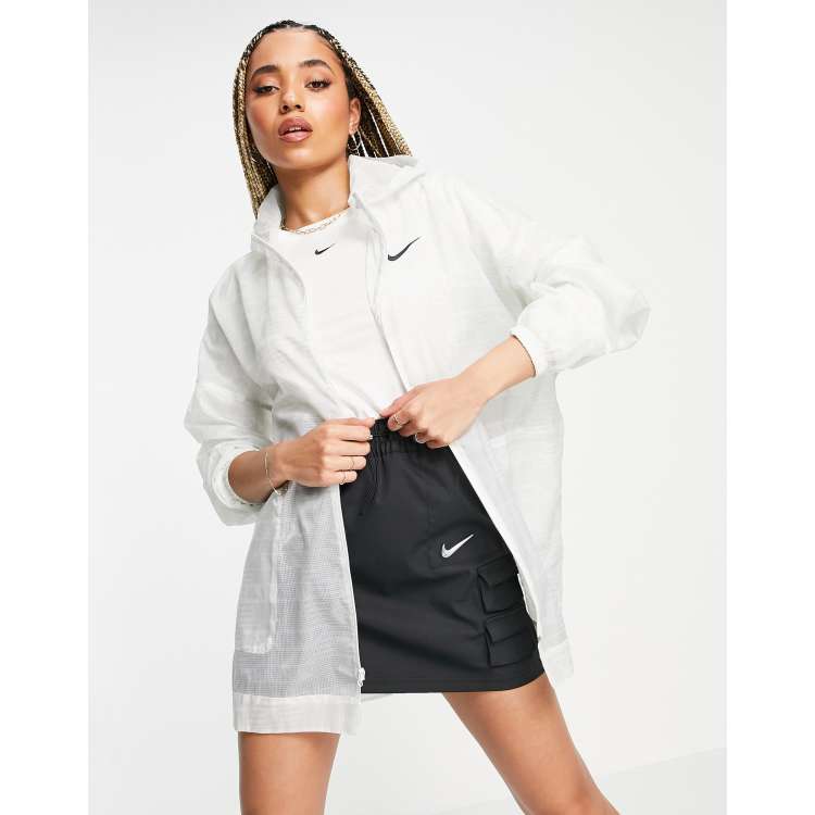 Nike Veste transparente logo Blanc