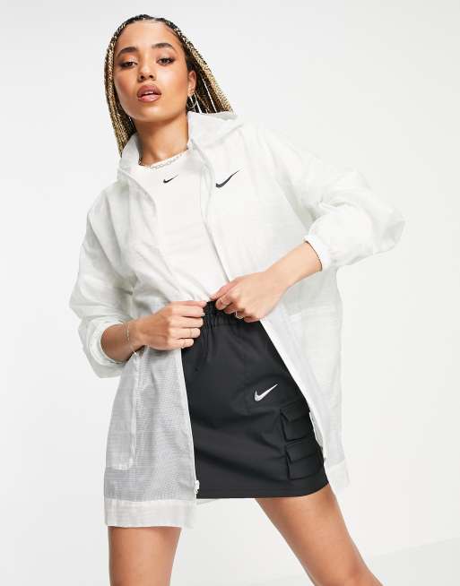 Nike Veste transparente a logo Blanc