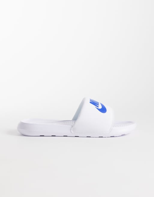Nike - Victori One - Hvide/blå sliders, 3 af 4