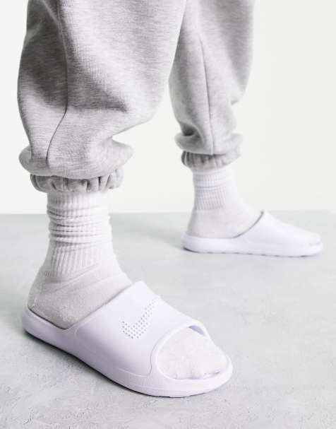 Nike Victori one shower sliders in white - view 1