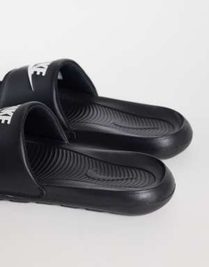 Nike Victori One sliders in black