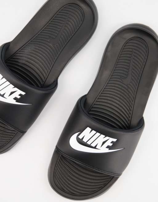 Black sales sliders nike