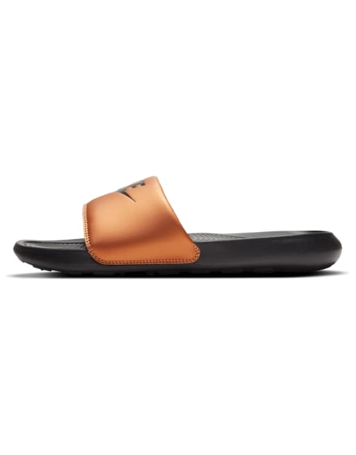 Nike shop bronze sliders