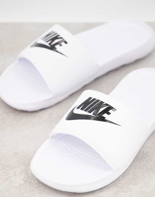 Nike black sliders discount womens