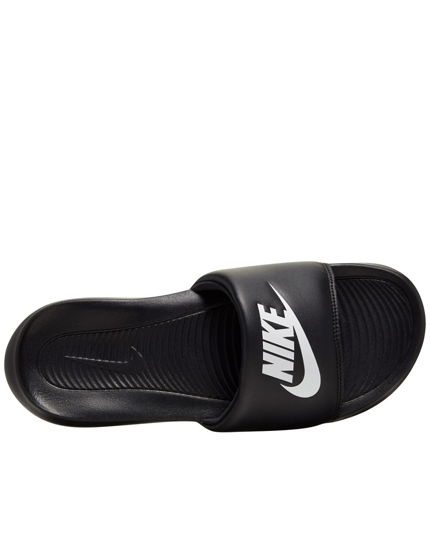 Nike Victori One slides in black/white