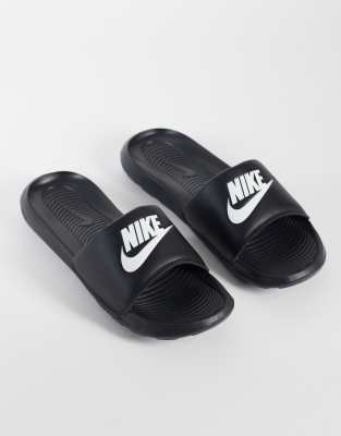 Мужские сланцы Nike Victori One, черно-белые