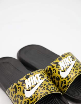 leopard slides nike