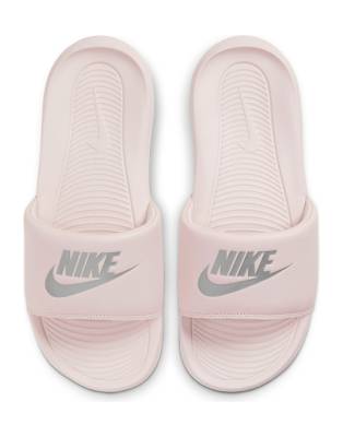 nike pink sliders