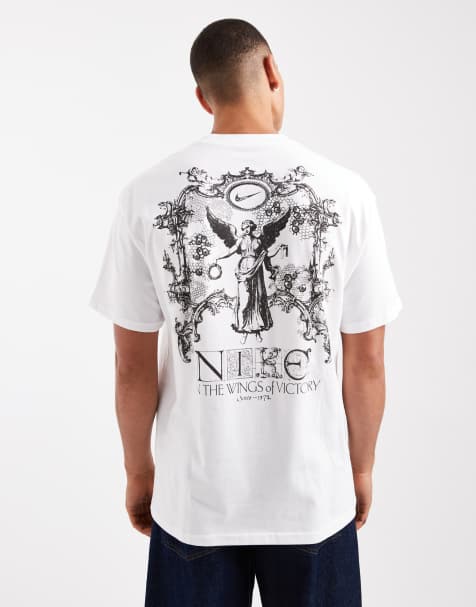 Nike - Victory - Hvid T-shirt med grafikprint på ryggen - view 1