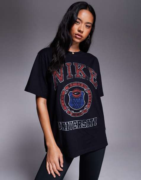 Nike Vintage oversized graphic T-shirt in black - view 1