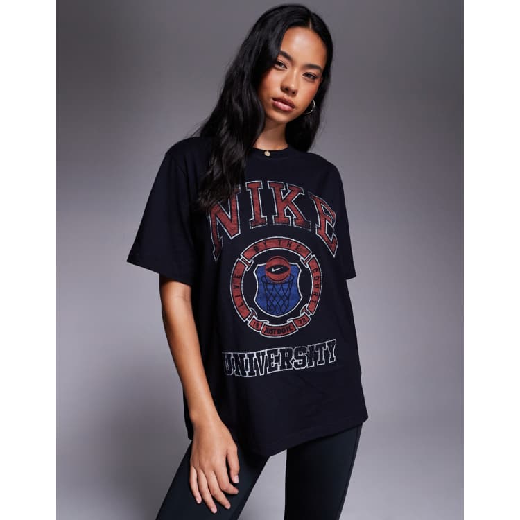 Nike Vintage oversized graphic T-shirt in black | ASOS