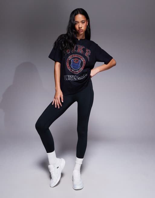 Nike Vintage oversized graphic T-shirt in black