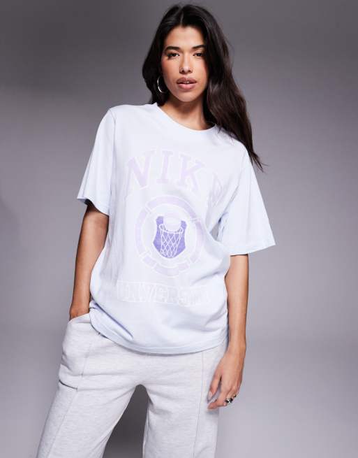 Nike Vintage oversized graphic t-shirt in gray